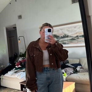 Princess Polly corduroy brown jacket - Size M/L